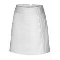 Adidas ClimaCool Ladies Pinstripe Skirt -White-2XL