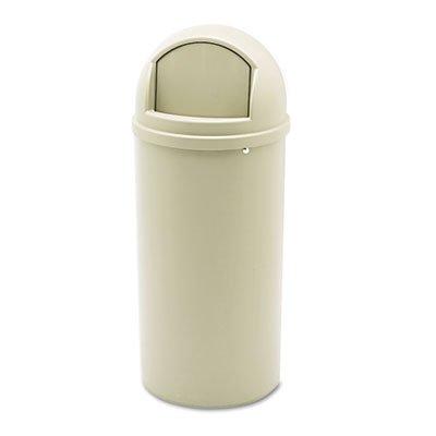 Rubbermaid Trash Container 15.354 " H X 35.827 " W Plastic Beige