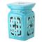 Safavieh Castle Gardens Collection Beijing Filigree Light Blue Glazed Ceramic Garden Stool