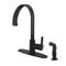 Kingston Brass LS8710CTLSP Continental 8-inch Centerset Single Handle Kitchen Faucets with Matching