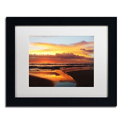 Once Upon a Morning Artwork Beata Czyzowska Young in White Matte and Black Frame, 11 by 14-Inch