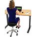 Uncaged Ergonomics Wobble Stool AIR Rolling Adjustable Height Active Sitting Balance Ball Office, St