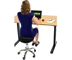 Uncaged Ergonomics Wobble Stool AIR Rolling Adjustable Height Active Sitting Balance Ball Office, St