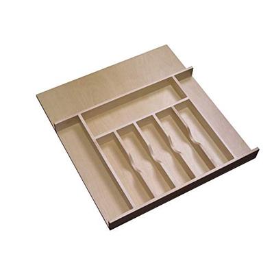 Rev-A-Shelf - 4WCT-3SH - 2-3/8 in. Large Cabinet Drawer Wood Cutlery Tray Insert