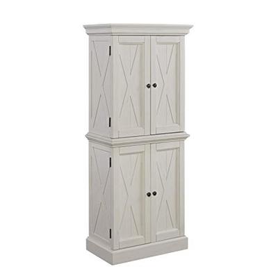 Home Styles 5523-69 Seaside Lodge Kitchen Pantry Hand Rubbed Weathered White