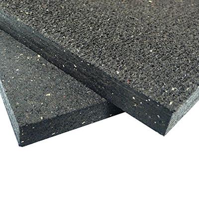 Rubber-Cal "Shark Tooth Heavy-Duty Matting - 3/4-inch Thick Rubber Mats - Black - Made in the USA -