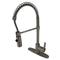 Kingston Brass LS8778CTL Continental Kitchen Faucet with Pull-Down Sprayer Satin Nickel