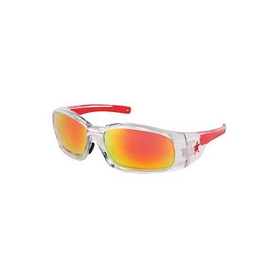 Crews SR14R Swagger Safety Glasses Clear Frame w/ Fire Mirror Lens (12 Pair) by Crews