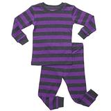 Leveret Striped 2 Piece Pajama Set 100% Cotton,Purple & Grey,3 Years screenshot. Sleepwear directory of Clothes.
