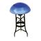 Achla Designs Glass Toadstool Mushroom Gazing Ball, Blue Lapis