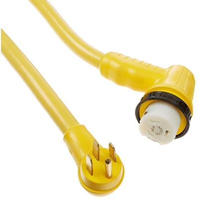 Kwikee 0310.2628 Yellow 50 Amp 125/250V Right Angle RV Cordset