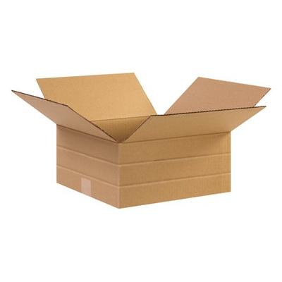 Box Partners Multi-Depth Corrugated Boxes, 12 1/2" x 12 1/2" x 6", 25 Each per Bundle (MD12126R)