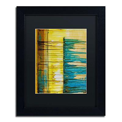 The Waterfall Art by Nicole Dietz in Black Frame, 11 by 14-Inch, Black Matte