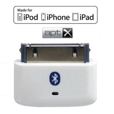 KOKKIA i10s + aptX (Luxurious White) Tiny Bluetooth iPod Transmitter for iPod/iPhone/iPad/iTouch wit