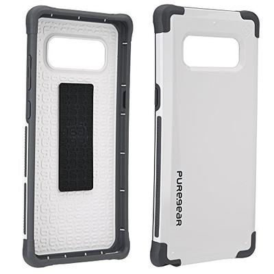 PureGear DualTek Case for Samsung Galaxy Note 8, Arctic White, Snap on Extreme Shock Protection, Dur