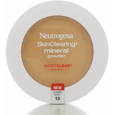 Neutrogena SkinClearing Mineral Powder, Classic Ivory [10], 0.38 oz (Pack of 3)