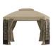 Garden Winds Terrace Gazebo Replacement Canopy Top Cover ONLY Fabric in Brown | 40 H x 144 W x 120 D in | Wayfair LCM1082B