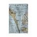 Breakwater Bay Anna Maria Island, FL Nautical Map Tea Towel Terry in Gray | 16 W in | Wayfair CF180109AD30400C902F9A532365A97F