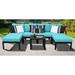 kathy ireland Madison Ave. 7 Piece Sectional Seating Group w/ Cushions Metal in Blue kathy ireland Homes & Gardens by TK Classics | Outdoor Furniture | Wayfair