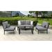 Madison 4 Piece Sectional Seating Group w/ Cushions Metal in Gray kathy ireland Homes & Gardens by TK Classics | Outdoor Furniture | Wayfair