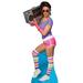 Star Cutouts Boombox Girl Cardboard Standup | 70 H x 30 W x 1 D in | Wayfair SC1023