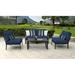 Madison 4 Piece Sectional Seating Group w/ Cushions Metal in Blue kathy ireland Homes & Gardens by TK Classics | Outdoor Furniture | Wayfair