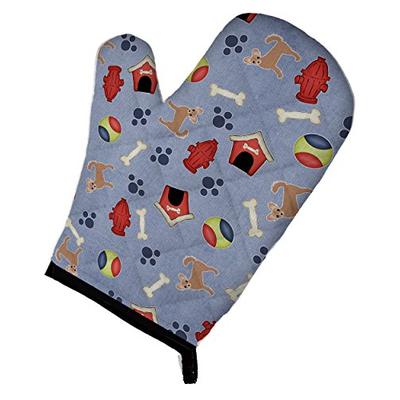 Caroline's Treasures BB4063OVMT Dog House Collection Longhair Tan Chihuahua Oven Mitt, Large, multic