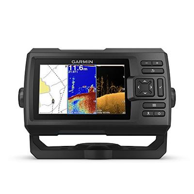 Garmin Striker Plus 5cv with Transducer, 5" GPS Fishfinder with CHIRP Traditional and ClearVu Scanni