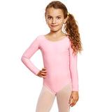 Leveret Girls Leotard Pink Long Sleeve Small (6-8) screenshot. Tops directory of Clothes.