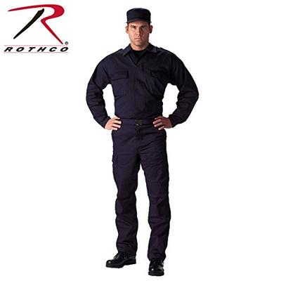 Rothco 2 Pocket BDU Shirt, Navy Blue, X-Large