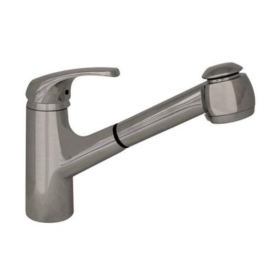 Whitehaus 3-2071-POCH Marlin 9-Inch Single Hole/Single Lever Handle Faucet with A Pull-Out Spray Hea