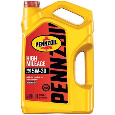 Pennzoil 550045218 5 quart 5W-30 High Mileage Motor Oil (SN jug)