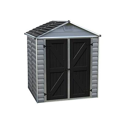 Palram Skylight Storage Shed - 6' x 5' - Gray