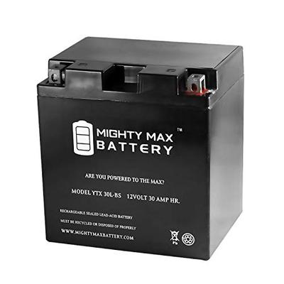 Mighty Max Battery YTX30L-BS 12V 30AH Battery for Polaris 500 Ranger 6x6, 4x4 1998-2004 Brand Produc