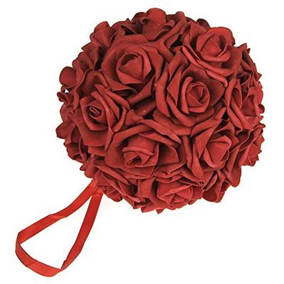 Homeford Firefly Imports Soft Touch Foam Kissing Ball Wedding Centerpiece, 7-Inch, Red