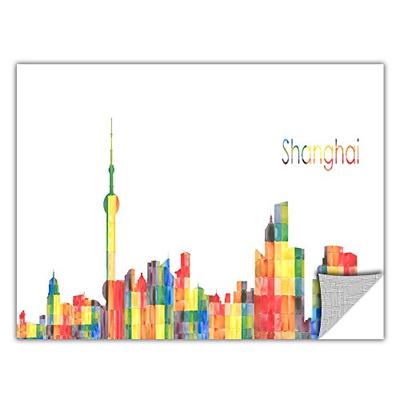 ArtWall ArtApeelz Revolver Ocelot 'Shanghai' Removable Graphic Wall Art, 18 by 48-Inch