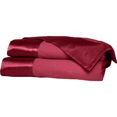 Shavel All Seasons Year Round Sheet Blanket with Satin Hem, King, Wine