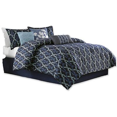 Dansk Axel Indigo Queen 7 Piece Comforter Set, King