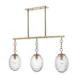 Hudson Valley Lighting Venice 43 Inch 3 Light Linear Suspension Light - 4940-AGB