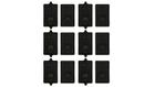 Goldwood Sound DPI-60B Indoor or Outdoor 3 Way Speakers Black Mountable 6 Pair Pack