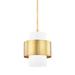 Hudson Valley Lighting Corinth 11 Inch Mini Pendant - 8611-AGB