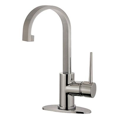 Kingston Brass LS8218NYL New York Single-Handle Bathroom Faucet with Push Pop-Up 5-1/16 inch in Spou