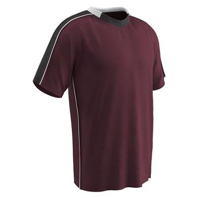 Champro Mark Soccer Jersey Youth Maroon/Black/White X Large