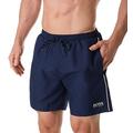 Hugo Boss Men's Medium Length Quick Dry Swim Trunks, Navy, Small