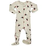 Leveret Kids Birds Baby Girls Footed Pajamas Sleeper 100% Cotton (Size 2 Toddler) screenshot. Sleepwear directory of Clothes.