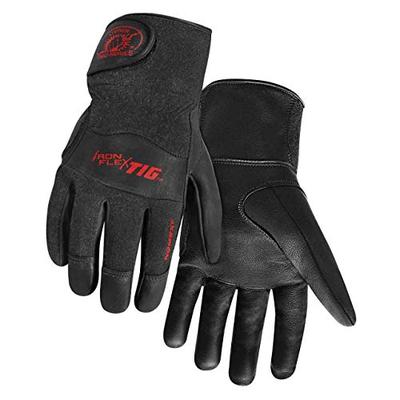 Steiner 0260-X SPS Ironflex TIG Gloves, Black Grain Kidskin Nomex Back Cuff, Extra Large