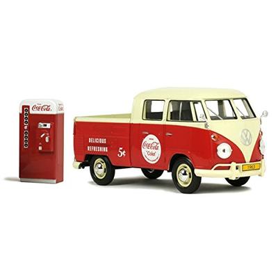 Coca-Cola 1/24 1963 Volkswagen Type 2 T1 Pickup with Metal Vending Machine