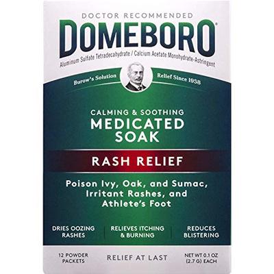 Domeboro Soothing Soak Rash Relief Powder Packets, 12 ea (Pack of 3)