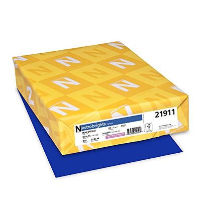 Neenah Paper 21911 Astrobrights Colored Cardstock, 8.5" x 11", 65 lb / 176 GSM, Blast-Off Blue, 250