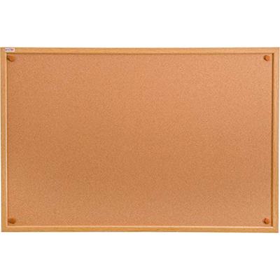 Viztex, Premium Cork Bulletin Board with Oak Effect Frame, Size 24" x 18" (FCVCBB2418W)